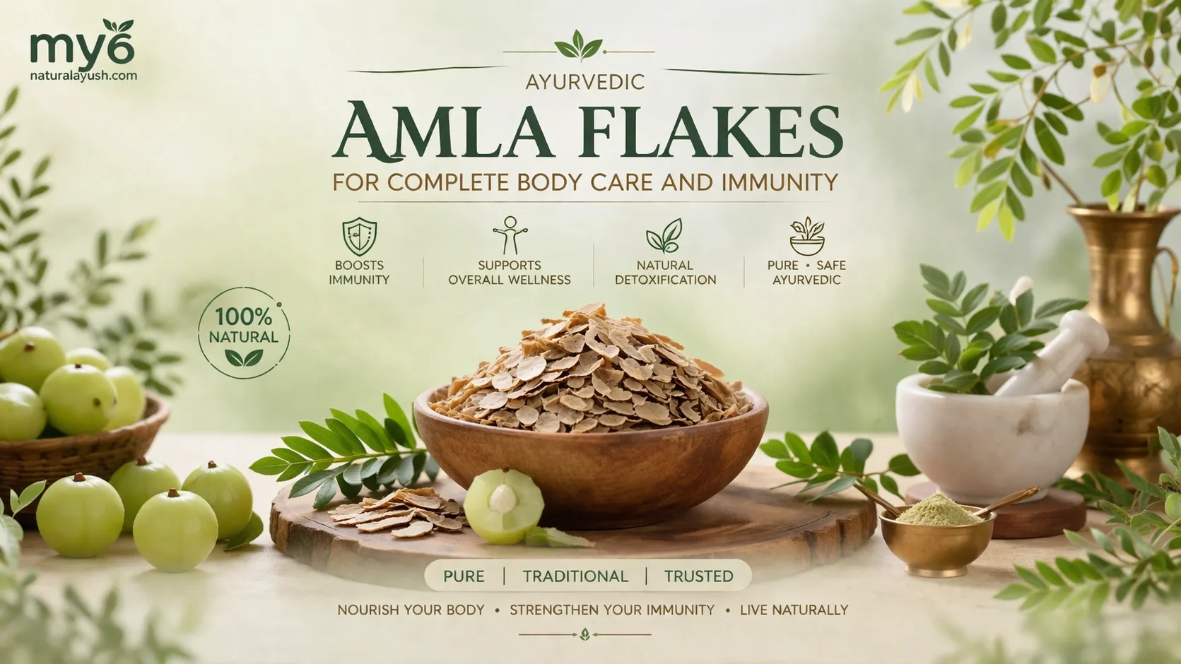 Ayurvedic Amla Flakes for Complete Body Care and Immunity
